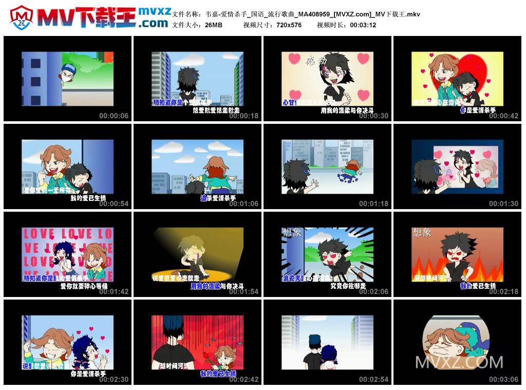 韦嘉-爱情杀手_国语_流行歌曲_MA408959